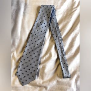 Pale blue Christian Dior silk tie